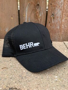 Black Mesh Trucker Hat Behr Paint